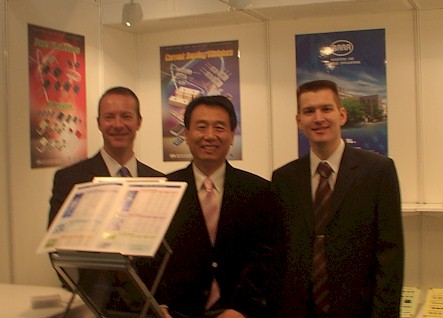 Mark Wingate and SG kim at Munich Electronica in Germany.