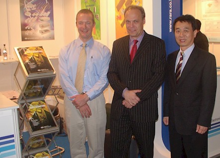 Mark Wingate and SG kim at Munich Electronica in Germany.